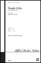 Simple Gifts Two-Part choral sheet music cover Thumbnail